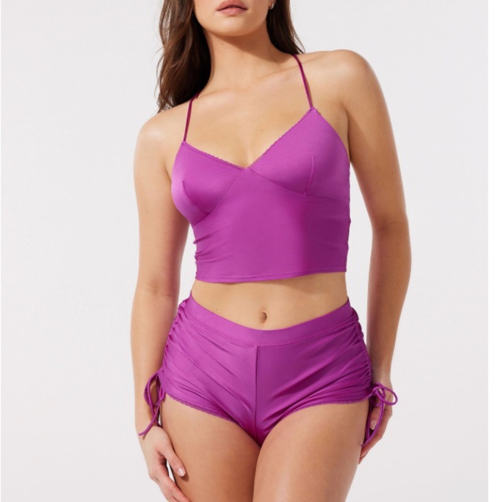 Savage X Fenty Purple String Fling Pajama Set